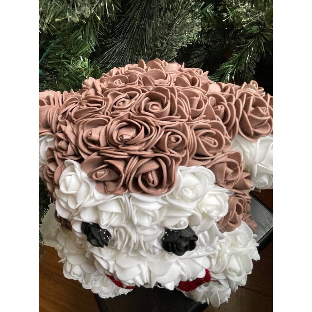 Handmade Christmas Monkey From Roses - Picture 5 of 7
